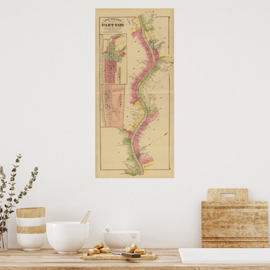 Oberer Ohio Fluss und Tal 2 Poster (Küche)