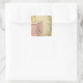 Oberer Ohio Fluss und Tal 3 Quadratischer Aufkleber (Tasche)