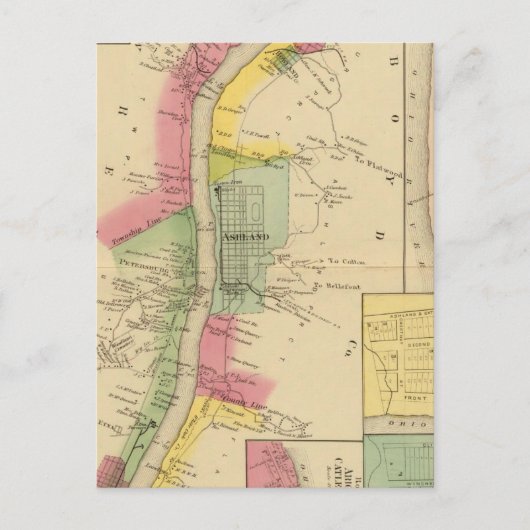 Oberer Ohio Fluss und Tal 6 Postkarte (Vorderseite)
