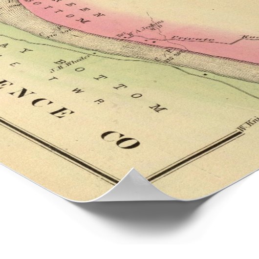 Oberer Ohio Fluss und Tal 7 Poster (Ecke)