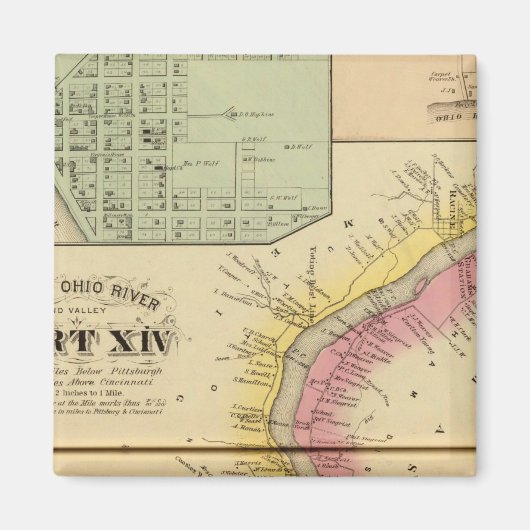 Oberer Ohio Fluss und Tal 8 Magnet (Vorne)