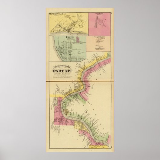 Oberer Ohio Fluss und Tal 8 Poster (Vorne)