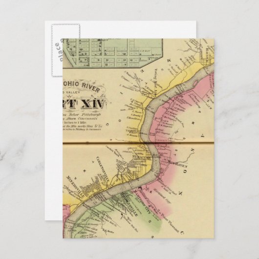 Oberer Ohio Fluss und Tal 8 Postkarte (Vorne/Hinten)