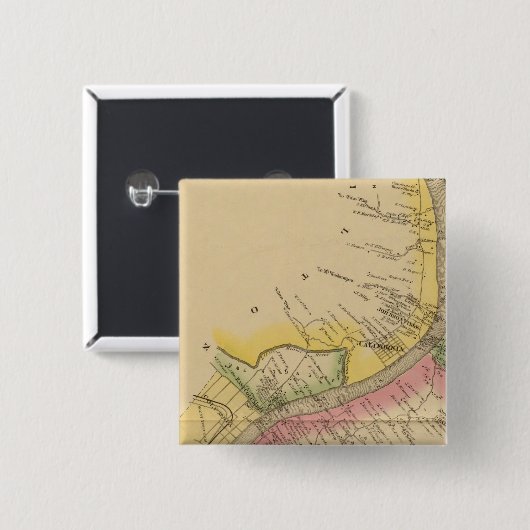 Oberer Ohio-Fluss und -Tal Button (Vorne & Hinten)