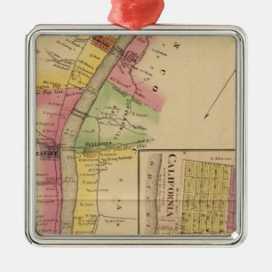 Oberer Ohio-Fluss und -Tal Silbernes Ornament