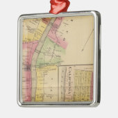 Oberer Ohio-Fluss und -Tal Silbernes Ornament (Links)