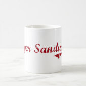 Oberer Sandusky Ohio klassischer Entwurf Kaffeetasse (Mittel)