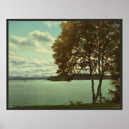 Oberer Saranac-See, Adirondack-Gebirge Poster (Vorne)