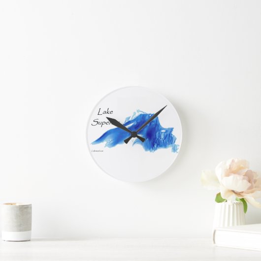 Oberer See ausführlich Runde Wanduhr (Zuhause)