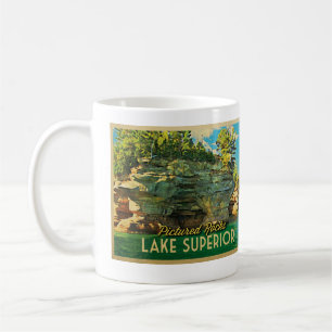 Oberer See dargestellte Felsen Kaffeetasse