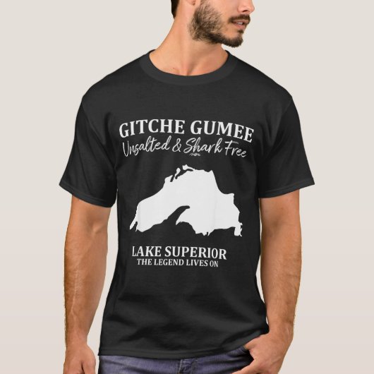 Oberer See, Gewand Seen, Gitche Gumee Apparel Seen T-Shirt (Vorderseite)