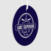 Oberer See, kundenspezifische Stadt, Name, Anker, Ornament (Vorderseite)