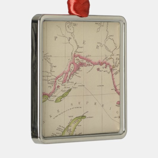 Oberer See Ornament Aus Metall (Rechts)