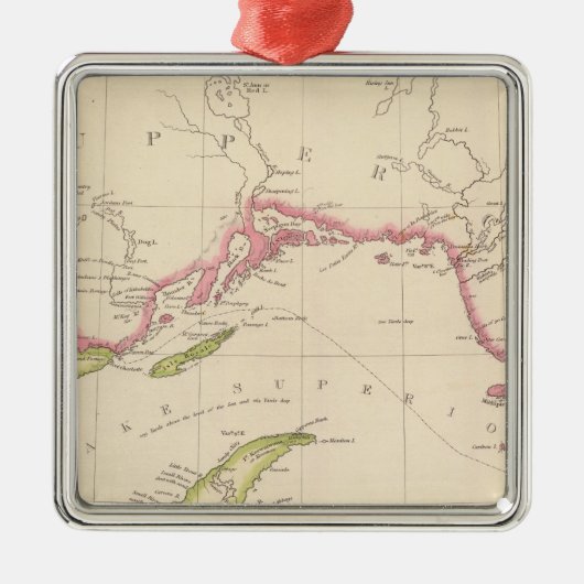 Oberer See Ornament Aus Metall (Vorne)