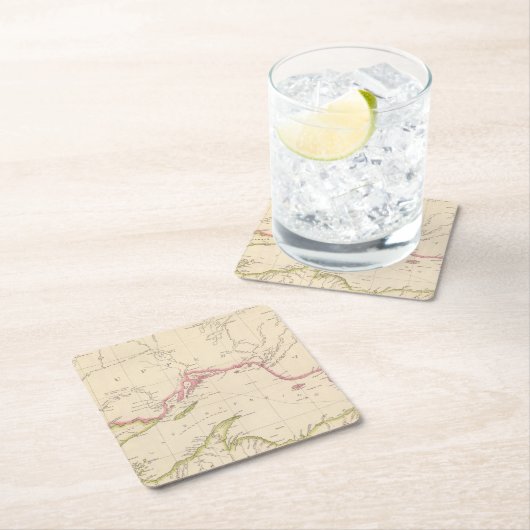 Oberer See Rechteckiger Pappuntersetzer (Vor Ort)