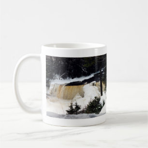 Oberer Tahquamenon-Wasserfall-Winterbecher Kaffeetasse