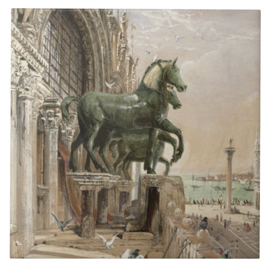 Oberer Teil der Fassade von St Mark Kirche, Fliese (Vorderseite)