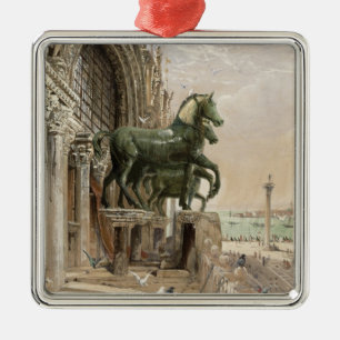 Oberer Teil der Fassade von St Mark Kirche, Ornament Aus Metall
