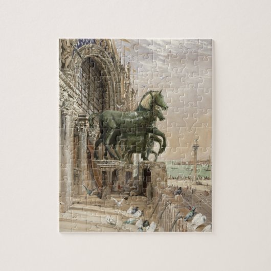 Oberer Teil der Fassade von St Mark Kirche, Puzzle (Vertikal)