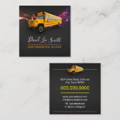 Oberer Transport / Busfahrer Quadratische Visitenkarte (Vorne/Hinten)