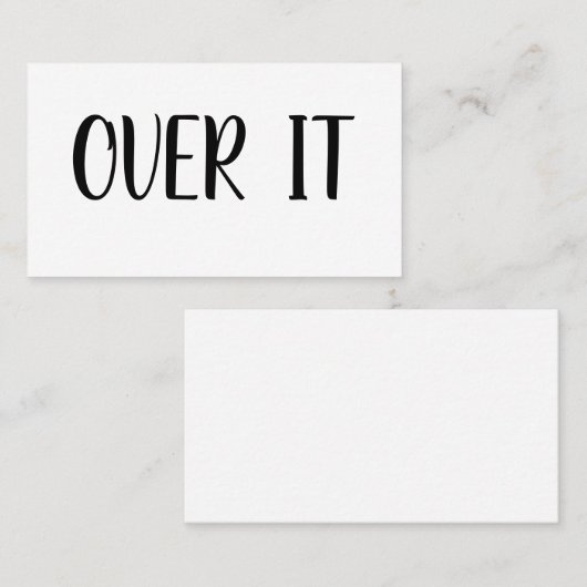 OBERER VISITENKARTE (Vorne/Hinten)