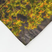 Oberer Wasserfall mit Herbstfarben Fleecedecke (Ecke)