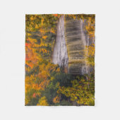 Oberer Wasserfall mit Herbstfarben Fleecedecke (Vorderseite)