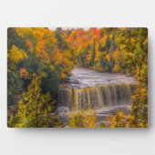 Oberer Wasserfall mit Herbstfarben Fotoplatte (Vorderseite)