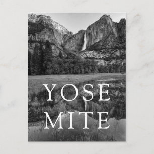 Oberer Wasserfall von Yosemite, Panoramablick Postkarte