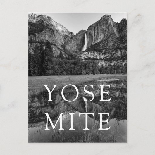 Oberer Wasserfall von Yosemite, Panoramablick Postkarte (Vorderseite)