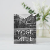 Oberer Wasserfall von Yosemite, Panoramablick Postkarte (Stehend Vorderseite)
