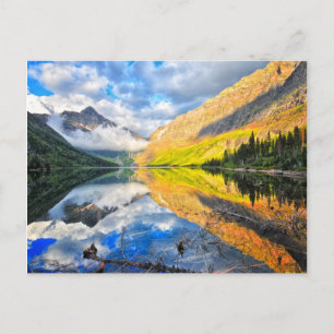 Oberer Zwei-Medizinischer See bei Sonnenaufgang Postkarte