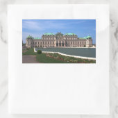 Oberes Belvedere Rechteckiger Aufkleber (Tasche)