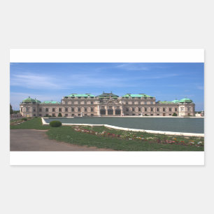 Oberes Belvedere Rechteckiger Aufkleber