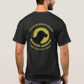 Oberes großes Niederlassungs-Kohlen-Bergmann-Shirt T-Shirt (Rückseite)