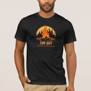 Oberes Halbinsel Michigan Lagerfeuer T-Shirt