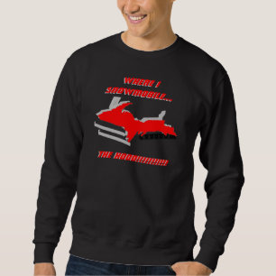 OBERES MICHIGAN VERWANDELT IN SNOWMOBILE ~ SHIRT! SWEATSHIRT