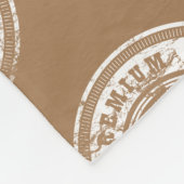 Oberes Rindfleisch - dunkle Farben Fleecedecke (Ecke)