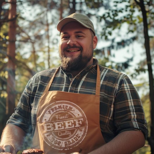 Oberes Rindfleisch - dunkle Farben Schürze