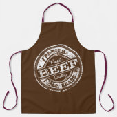 Oberes Rindfleisch - dunkle Farben Schürze (Vorderseite)
