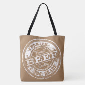 Oberes Rindfleisch - dunkle Farben Tasche (Rückseite)