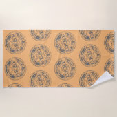 Oberes Rindfleisch - leichte Farben Strandtuch (Vorderseite)