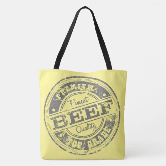 Oberes Rindfleisch - leichte Farben Tasche (Rückseite)
