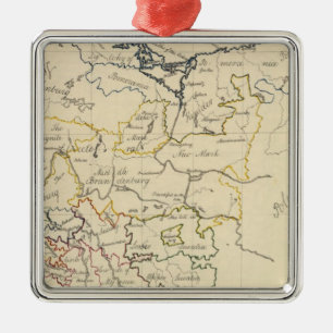 Oberes Sachsen 2 Silbernes Ornament