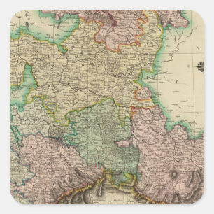 Oberes Sachsen Quadratischer Aufkleber