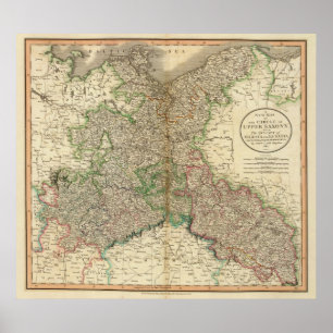 Oberes Sachsen, Schlesien, Lusatia Poster