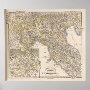 Oberes und Mittelitalien, unter dem Hohenstaufen Poster
