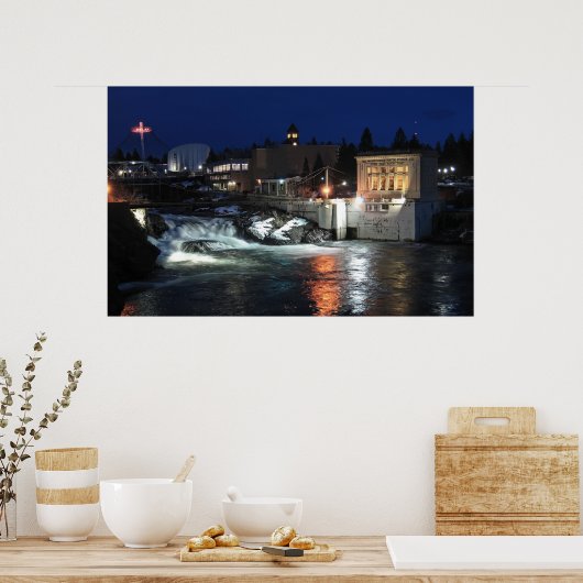 OBERFALLS DES SPOKANE-FLUSSES POSTER (Küche)