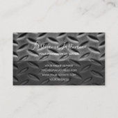 Oberfläche aus abstraktem Diamantblech Visitenkarte (Rückseite)