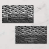 Oberfläche aus abstraktem Diamantblech Visitenkarte (Vorne/Hinten)